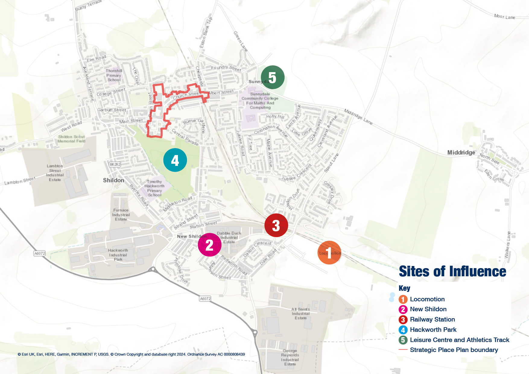Boundary map of Shildon SPP
