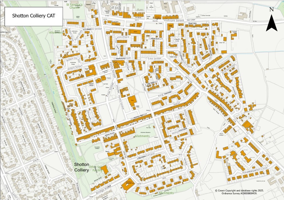 map of the area covered.