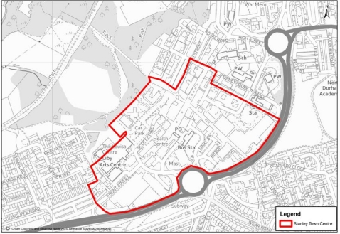 Stanley town centre proposed boundary area
