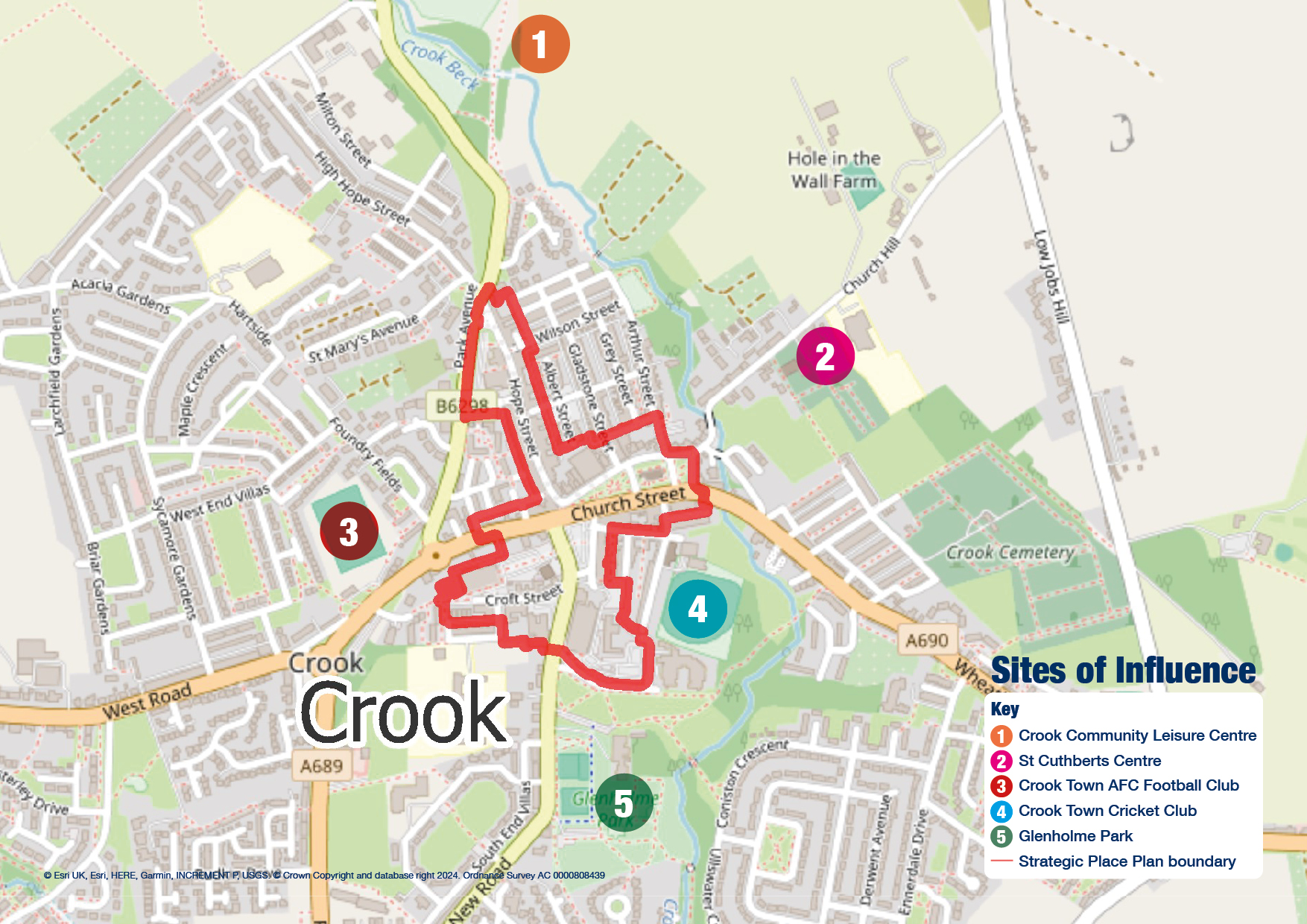 Map of proposed boundary for Crook SPP