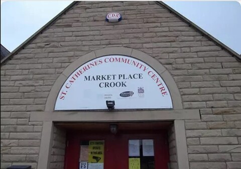 image of the entrance at St Catherines Community Centre, Crook