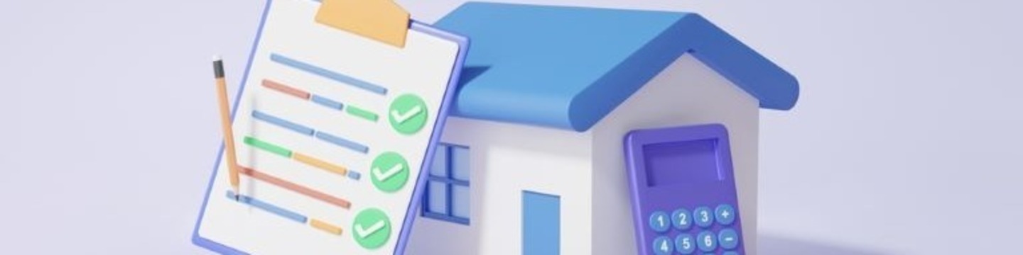 image of house and calculator