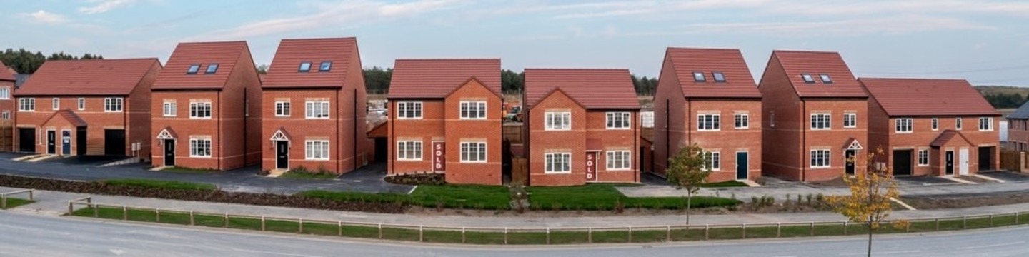 A row of houses.