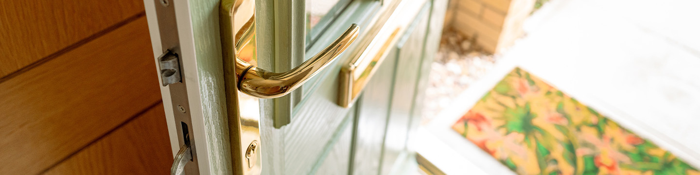 Picture of an open front door