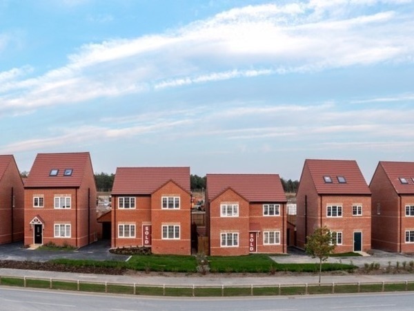 A row of houses.